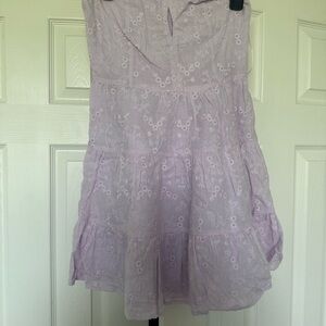 American Threads Lilac Floral Mini dress
